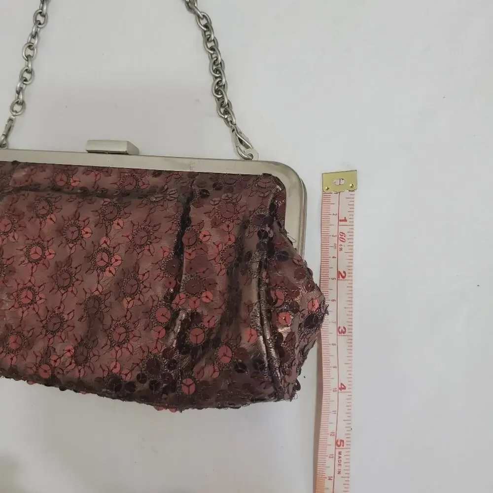 Unlisted | Pleats to Meet You Star Sequin Clutch Small Handbag